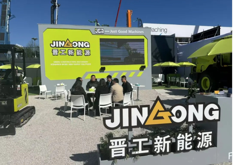 晋工新能源闪耀德国宝马展：绿色工程机械场景化新能源解决方案!
