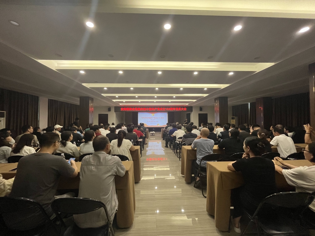 乐竞党总支庆祝中国共产党建党104周年党员大会圆满举行